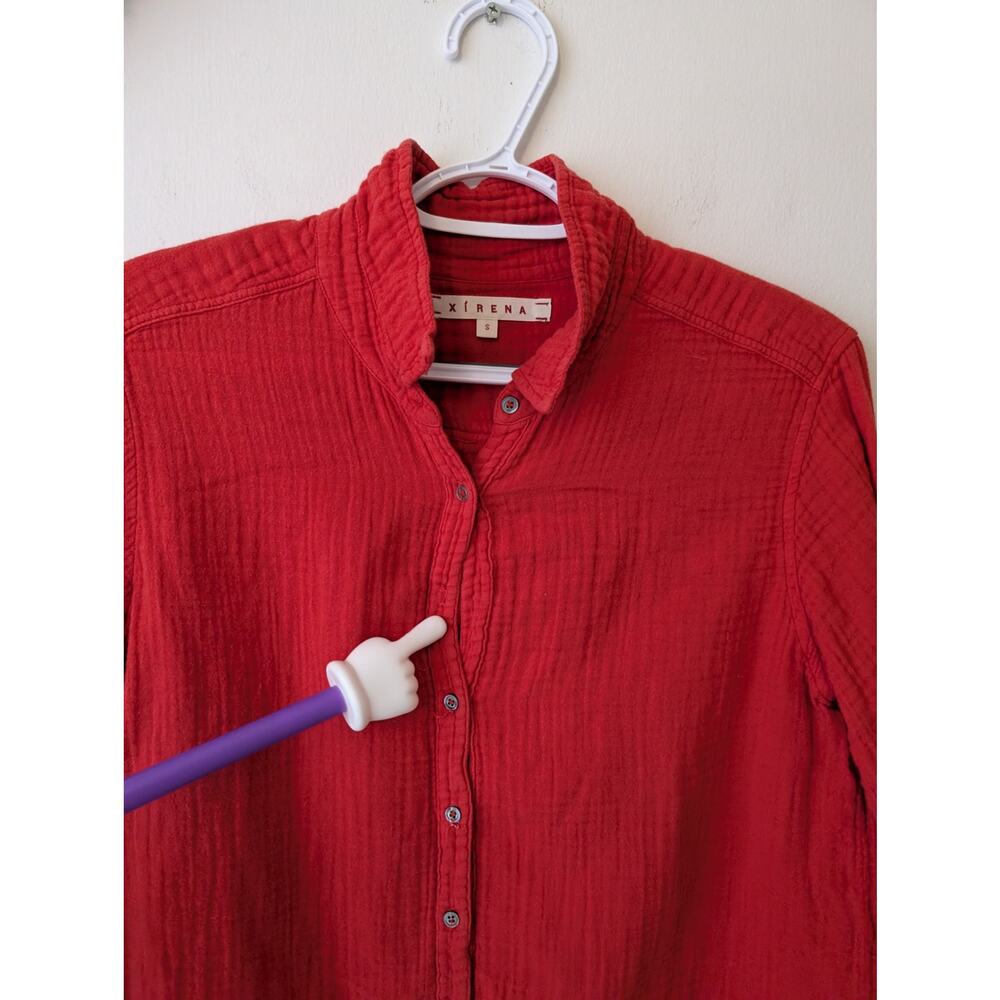 xirena long sleeve cotton button down shirt - Picture 3 of 7